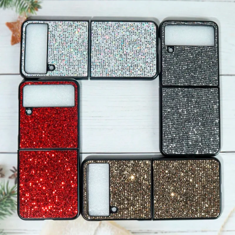 Glittery Sparkly Phone Case for Samsung Galaxy Z Flip 4 - Image 2
