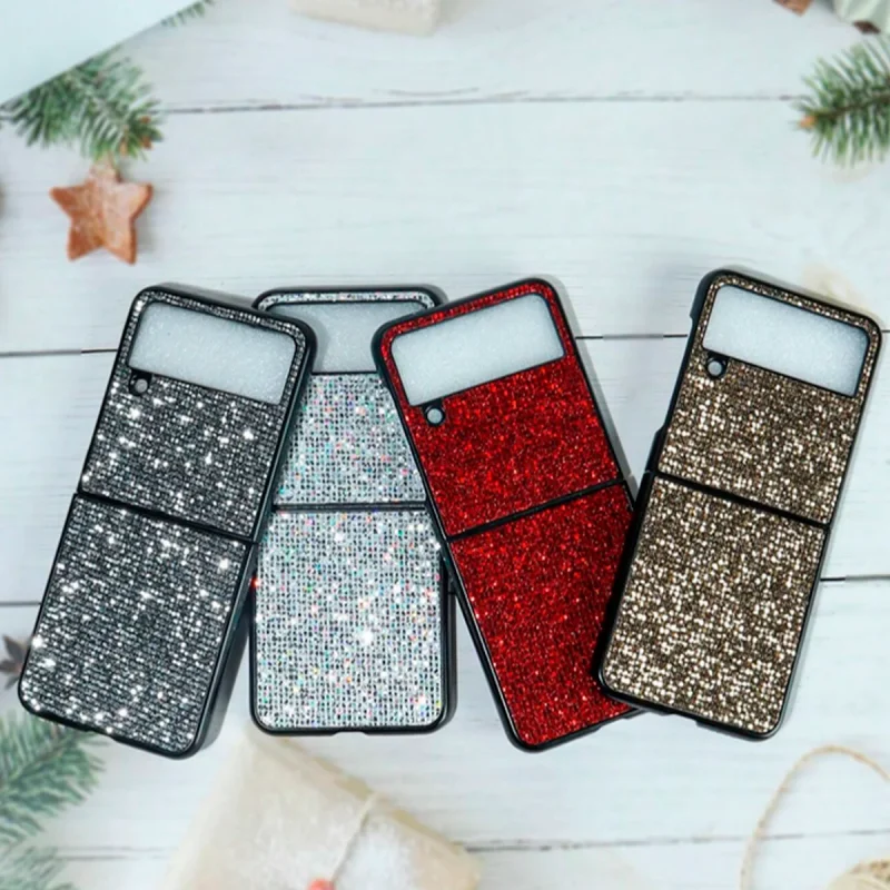 Glittery Sparkly Phone Case for Samsung Galaxy Z Flip 4 - Image 3