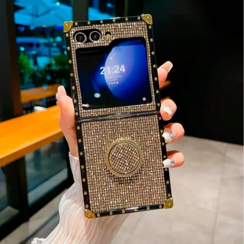 Fashionable Foldable Anti-Drop Phone Case for Samsung Galaxy Z Flip 5 - Image 2