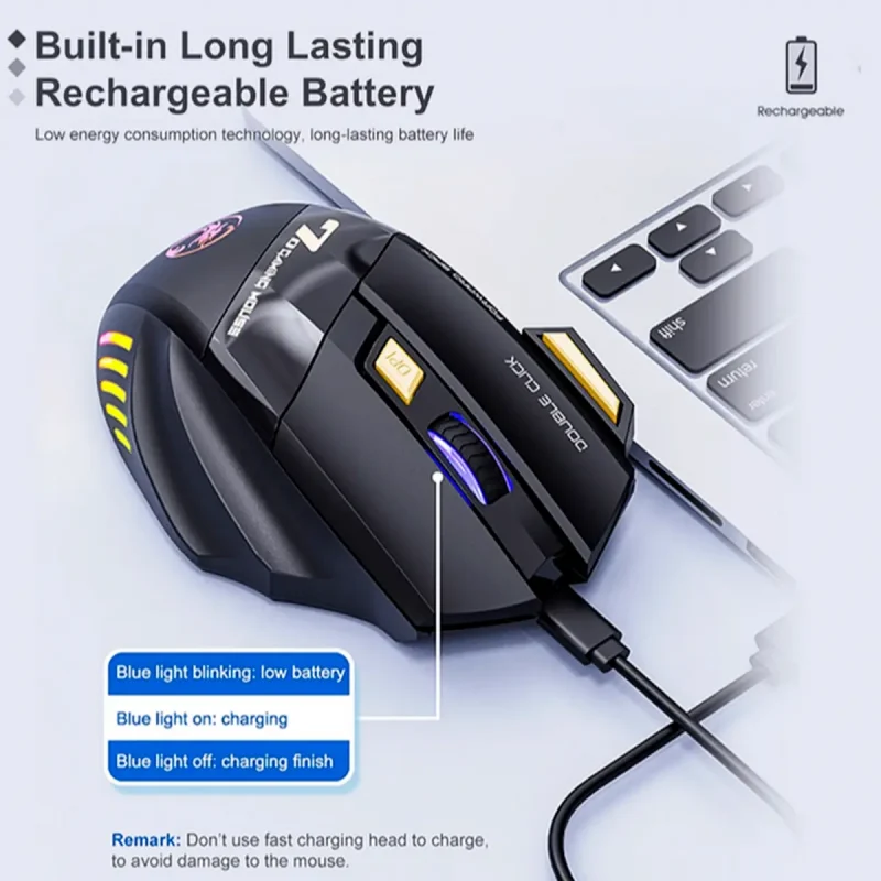 Rechargeable Wireless Gaming Mouse - Image 6