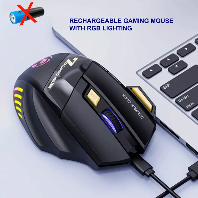 Rechargeable Wireless Gaming Mouse - Image 3